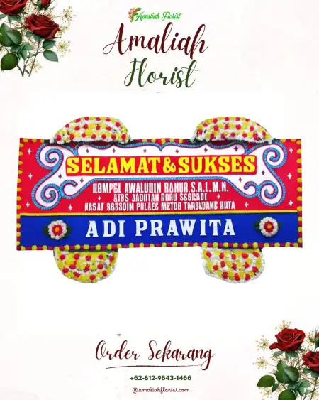 Papan Bunga Ucapan Selamat Pirime